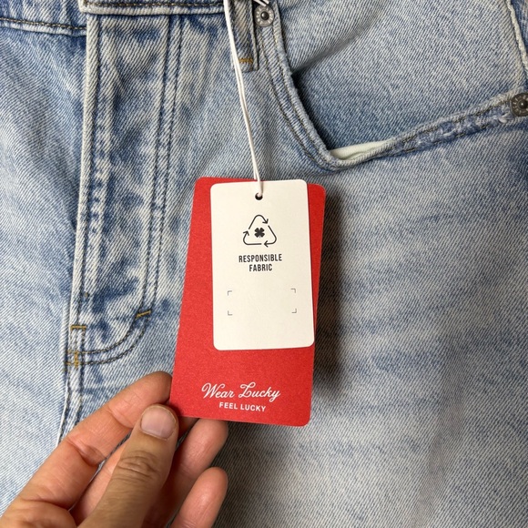 Lucky Brand Distressed Light Blue Jean Shorts - Picture 2 of 7